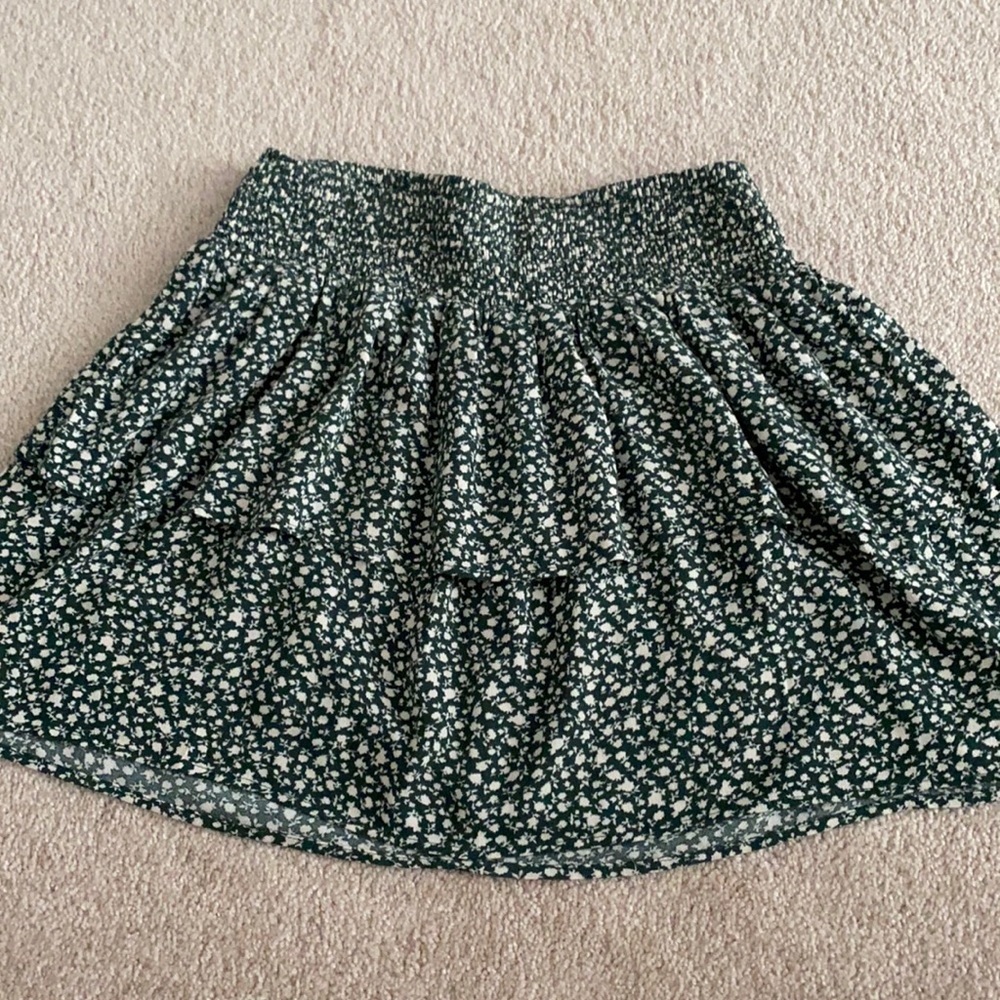 green american eagle skirt, floral pattern
